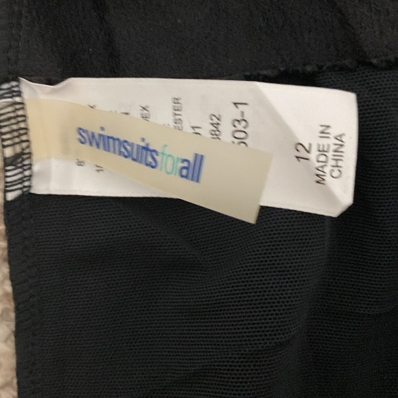 NWT, Swimsuits for all,  Women’s One Piece Swimsuit, Size 12 - Picture 9 of 10